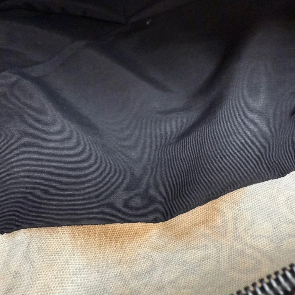 Petunia Pickle Bottom Boxy Backpack Diaper Bag‎ Black Tan Glazed Canvas Floral